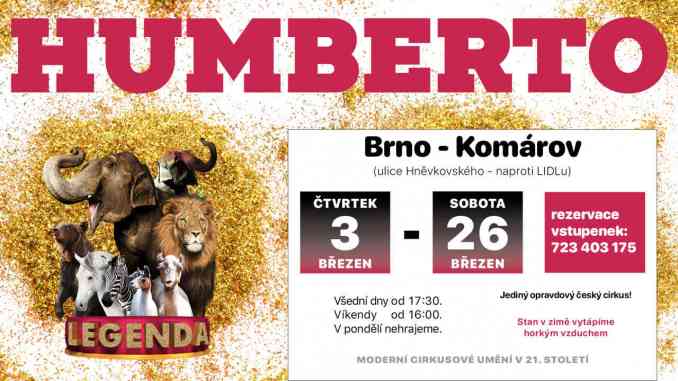 Brněnské představení Legenda – Cirkus Humberto