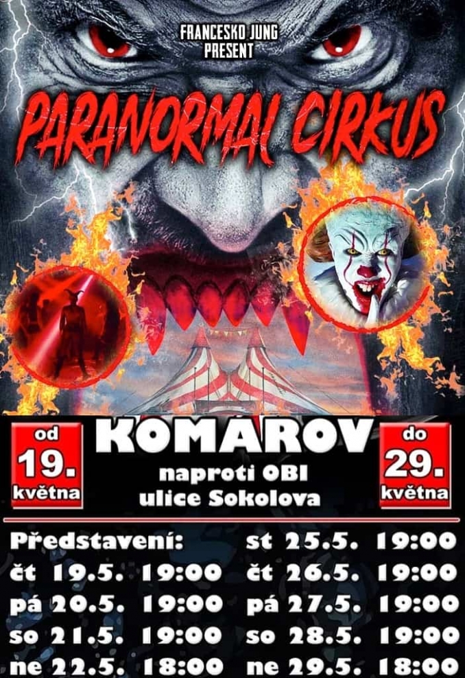 Paranormal cirkus | Brno-Komárov