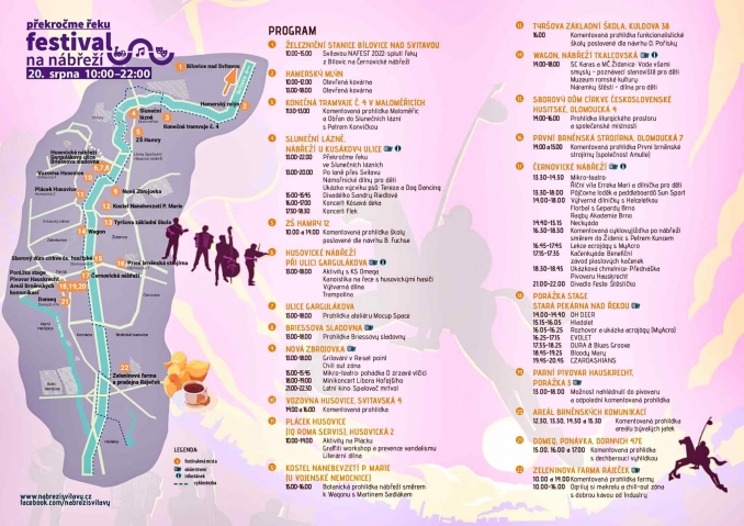 Program festivalu Překročme řeku 2022